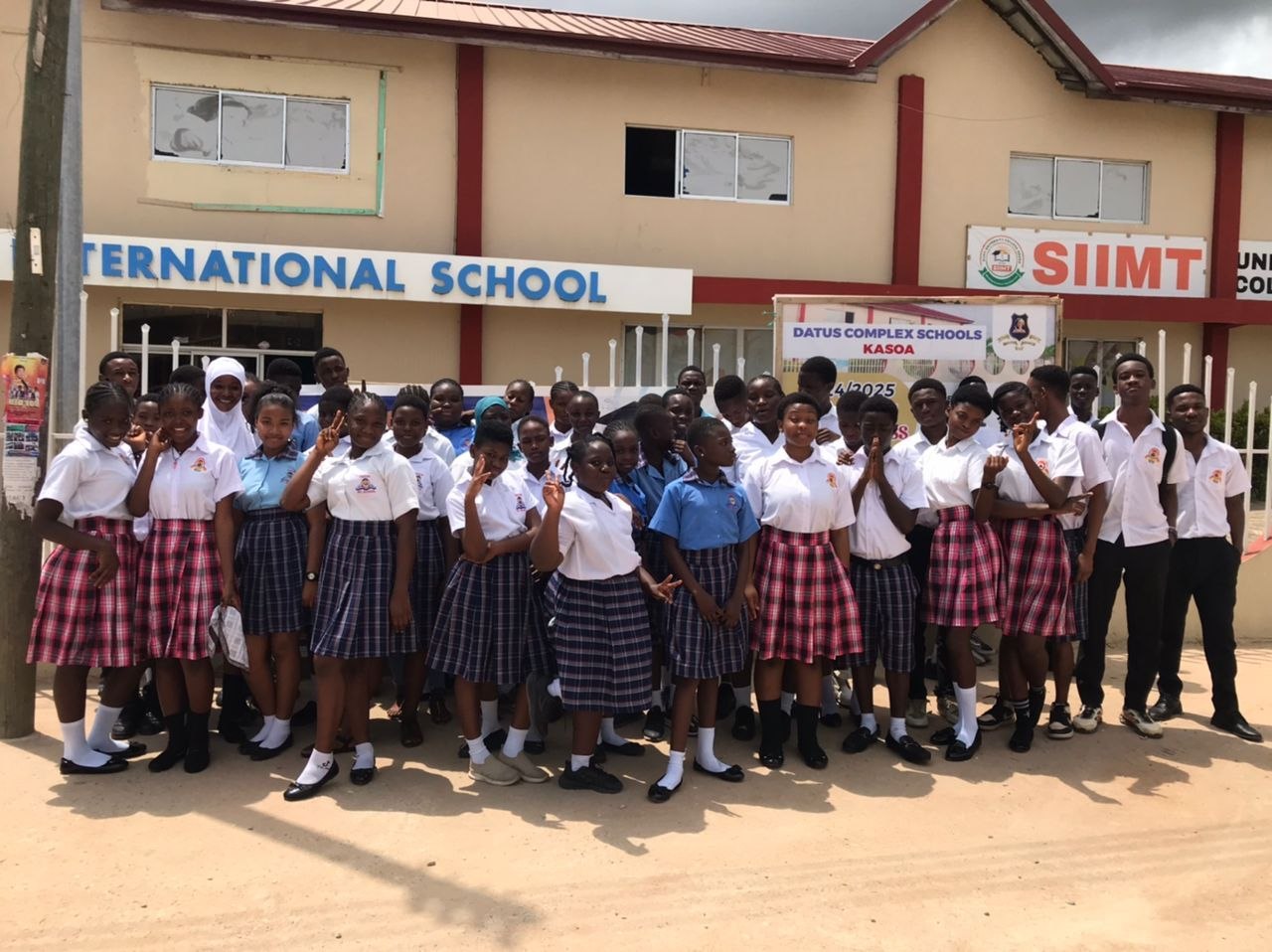 School campus aerial view