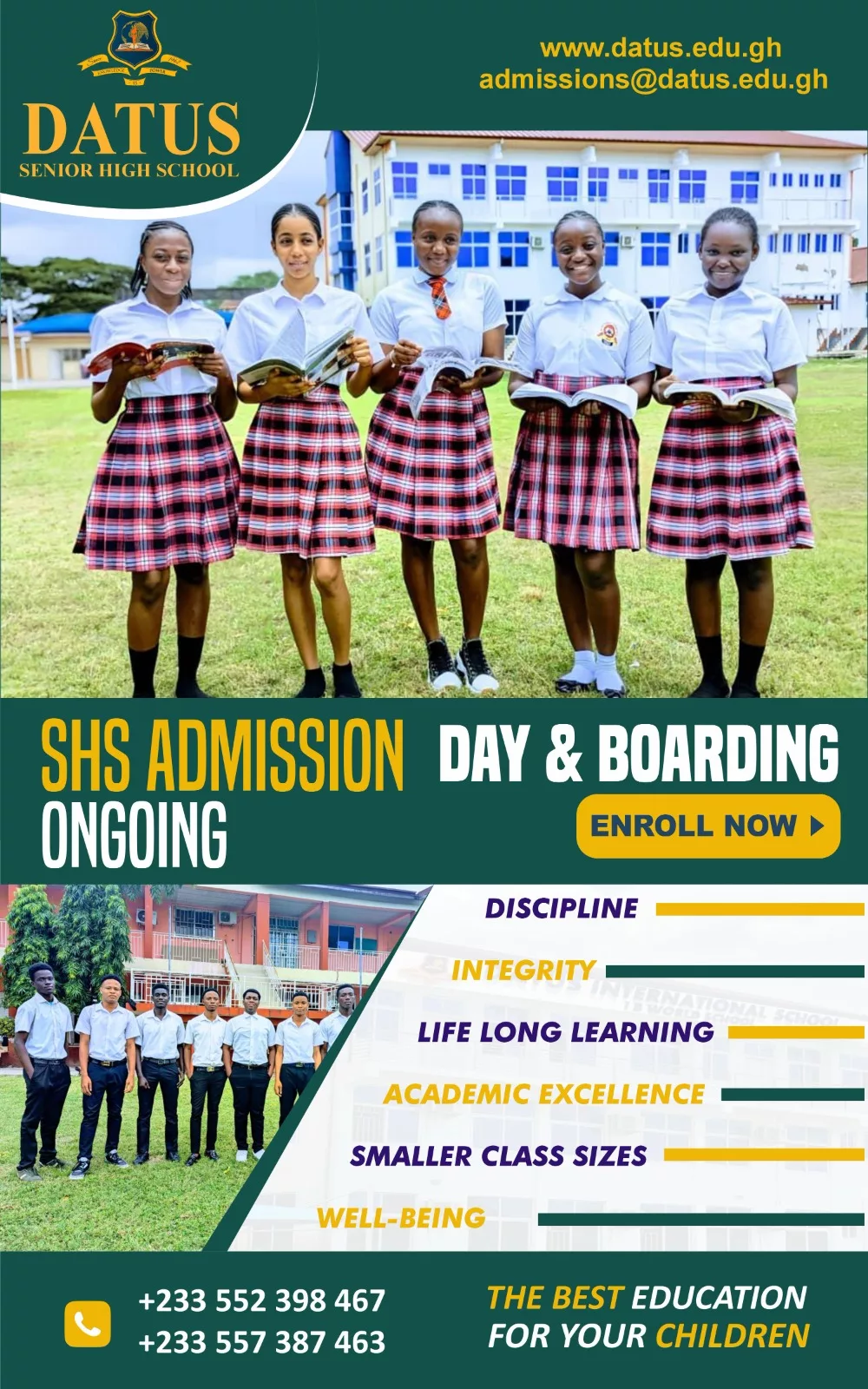 DATUS SHS 2024-2025 ADMISSIONS